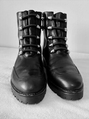 Fabianelli Black Leather Ankle Boots - Made in Italy